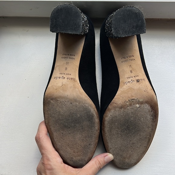 Kate Spade Charlize black suede heels - Picture 4 of 10